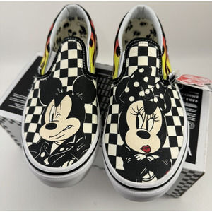 Vans KIDS SIZE 3.0 5-10 YEARS Disney Mickey & Minnie Mouse Classic Slip-On Shoes